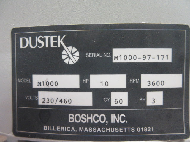 Used Dustek Dust Collector - Model M1000 - Photo 7