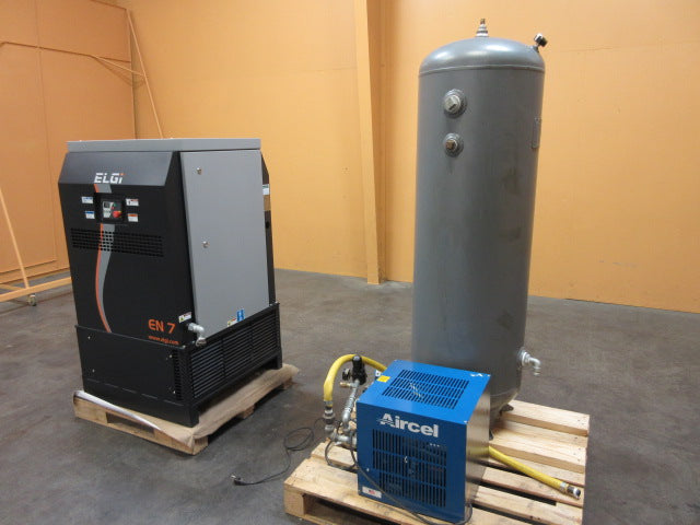 Used Aircell Rotary Screw Air Compressor - Model: ELGI EN07 - Photo 3