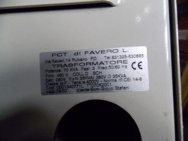 Used - FOT DI FAVERO L. 70 Kva/3Ph 460-380