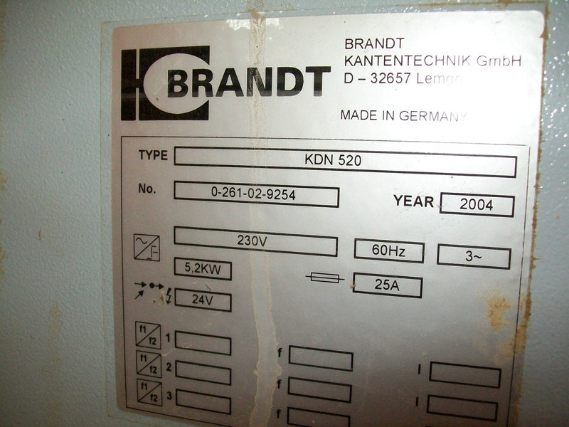 Used Brandt Automatic Edge Bander - Model: KDN-520/2 - Detail 8