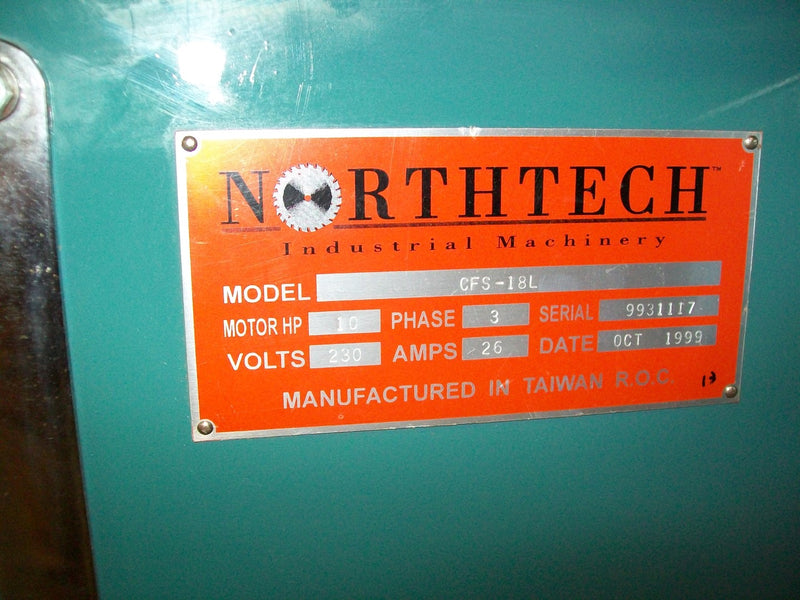 Used Northtech Left Hand Pneumatic Under Cut-Off Saw - Model: CFS-18L - Detail 6