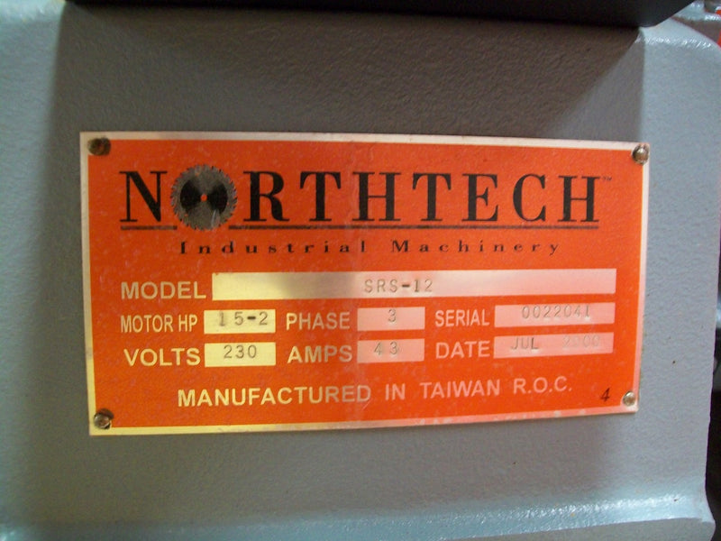 Northtech Chain Feed Straight Line Rip Saw - Model SRS-12 - Dwetail 7