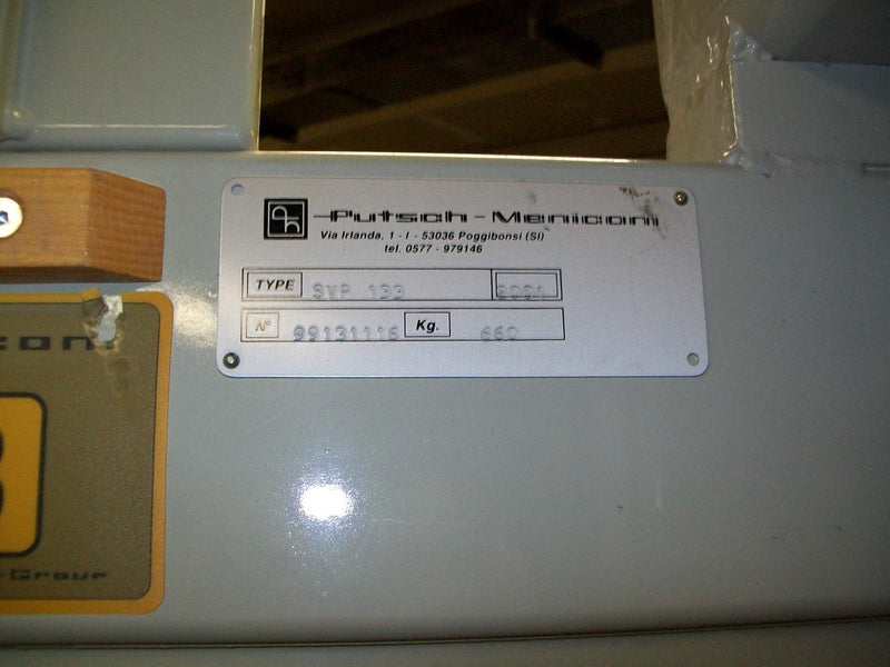 Used Putsch-Meniconi Heavy Duty Vertical Panel Saw - Model SVP-133-EL/4200-SS - Detail 6