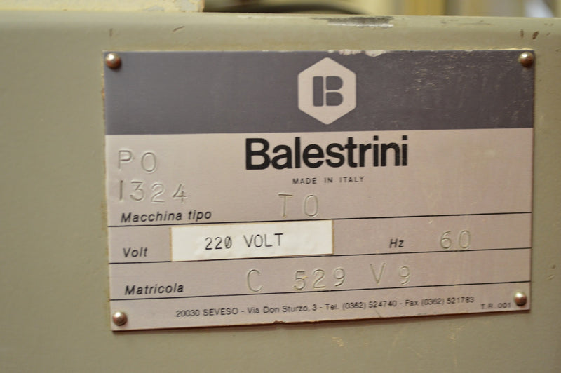 sed Balestrini Round End Tenoner - Model TO - Photo 6