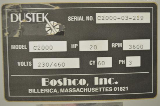 Used Dustek Dust Collector - Model: C2000 - Detail 9