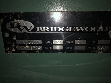 Used Bridewood Single Head Widebelt Sander - Model BSW15B - Detail 4