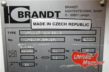 Used Brandt Automatic Edgebander – Model Optimat KDN 350C - Photo 6