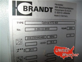 Used Brandt Contour Edgebander with Trimmer – Model Optimat KTD-820 - Photo 5