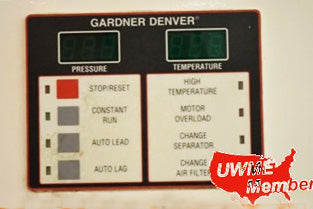 Used Gardner Denver 25 HP Rotary Screw Air Compressor – Model EBERFH Photo 2