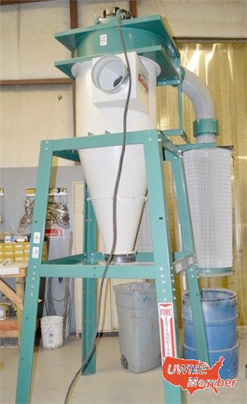 Used Grizzly 7.5 HP Cyclone Dust Collector – Model - G0637 7.5 - Photo 2