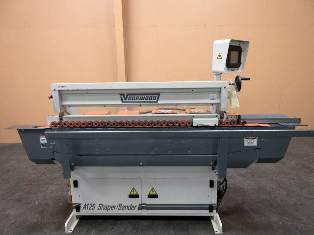Used Voorwood A125F Shape and Sand Machine with Doucet BY-30-60-T6-30-108G Return Conveyor - Photo 1