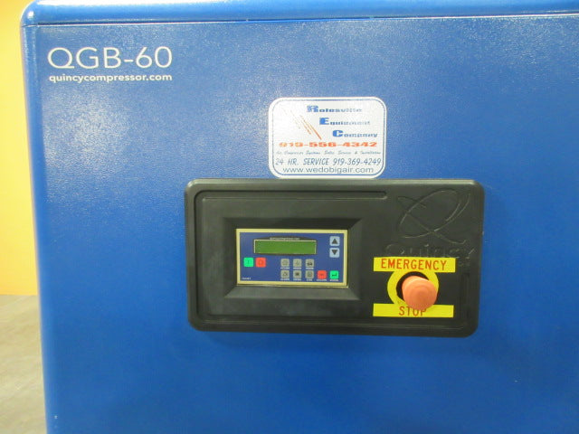 Used Rotary Screw Air Compressor - Quincy Model: QGB-60 - Photo 12