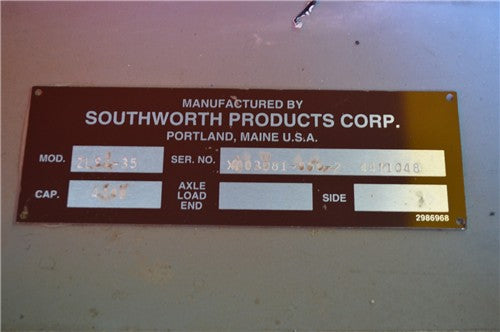 Used Southworth Floor Height Lift Table - Model ZLS4-35 - Photo 5