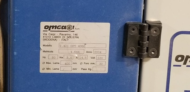 Used Omga Upcut Saw - Model T421OPT - Detail 6