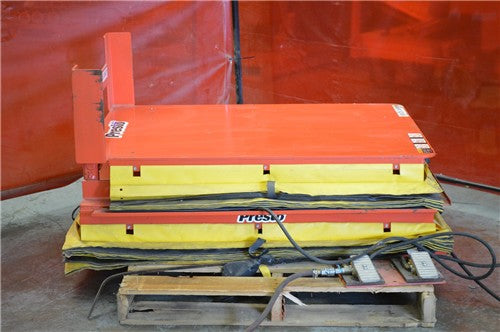 Used Pneumatic Lift and Tilt Lift Table - Model AXT10-3648 - 1,000 lb Capacity - Photo 2