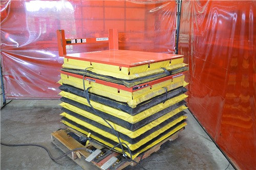 Used Pneumatic Lift and Tilt Lift Table - Model AXT10-3648 - Photo 4