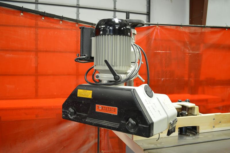 Used Northtech Shaper - Model: NT-101-53 with 3-Roll Power Feeder - Photo 4