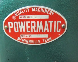 Used Powermatic Belted Drive Planer - Model 180 H - 18 Inch - Photo 5