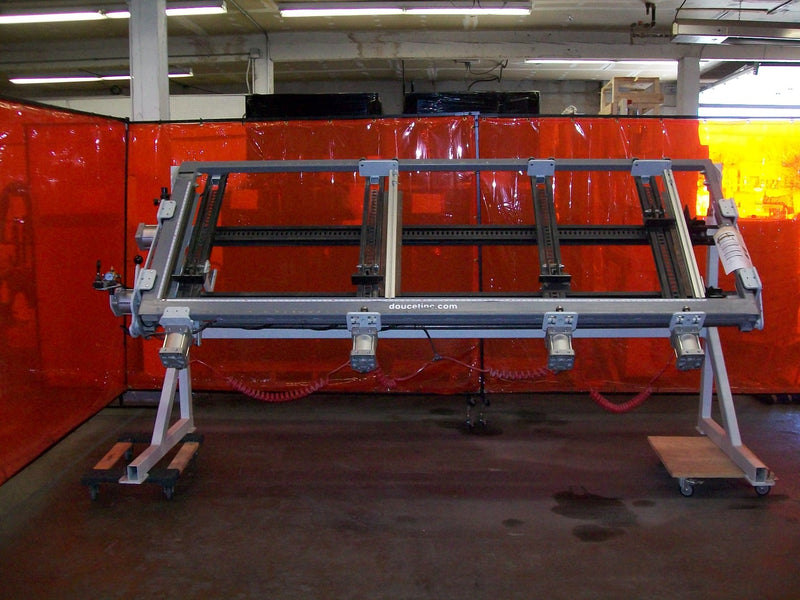 Used Pneumatic Tenon and Mortise Door Clamp Assembly System - Model SDM2-TM-1-30-96