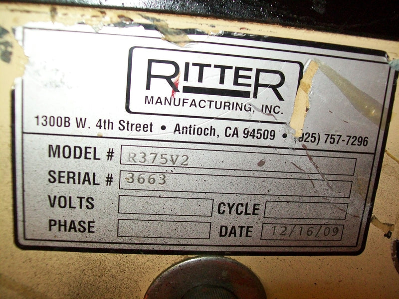Used Ritter Vertical Frame Clamping Table - Model R375V2 - Detail 6
