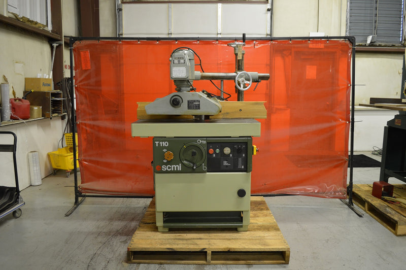 Used SCMI Shaper with 4 Roll Power Feeder - Model: 110A - Photo 1