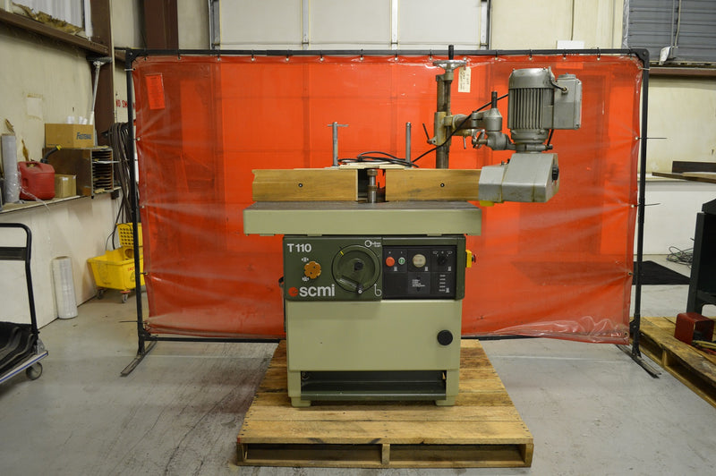 Used SCMI Shaper with 4 Roll Power Feeder - Model: 110A - Photo 4