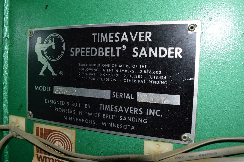 Used Timesavers 2 Head Wide Belt Sander - Model: 337-6 - Photo 15