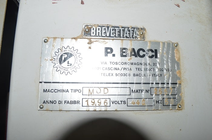 Used Bacci Mod Twin Table Oscillating Mortising Machine - Detail 8