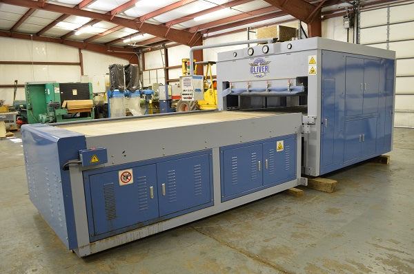 Used Oliver Membrane Press with Double Shuttle Tables - Model: 8015 - Detail 3