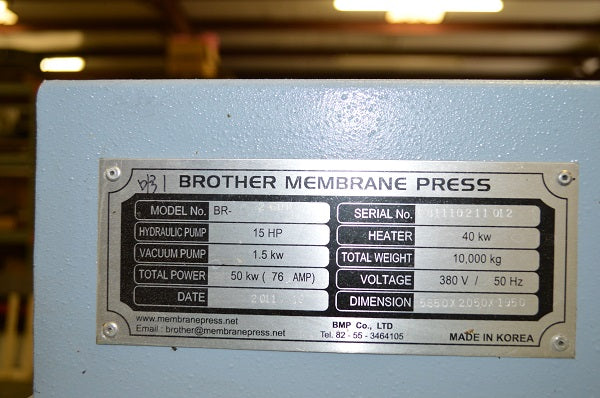 Used Oliver Membrane Press with Double Shuttle Tables - Model: 8015 - Detail 11