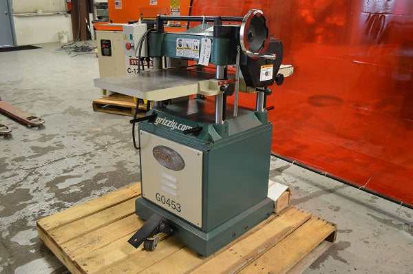 Used Grizzly 15 Inch Planer w/Byrd Tool Shelix Helical Head - Model G0453 - Detail 2
