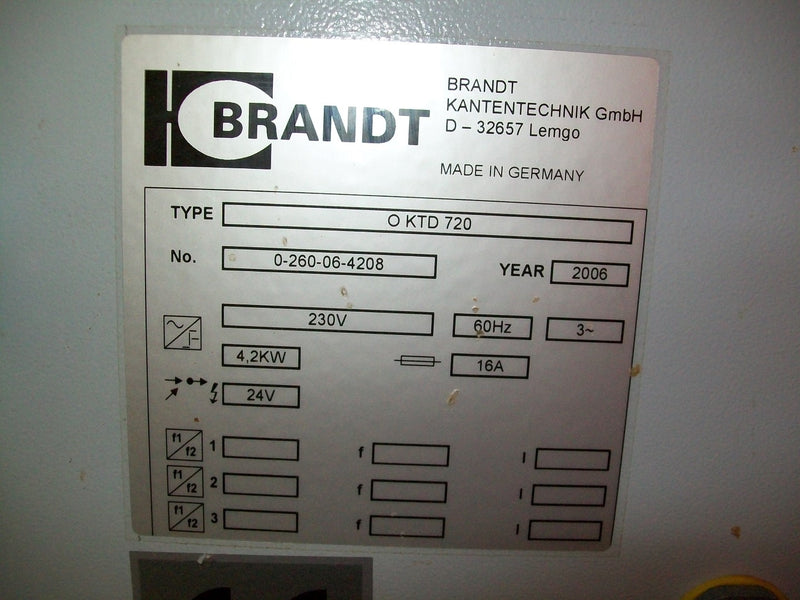 Used Brandt Contour Edgebander - Model KTD-72 - Detail 6