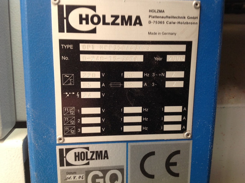 Used Horizontal Panel Saw - Holzma Model HPP-350/43/43 - Photo 10