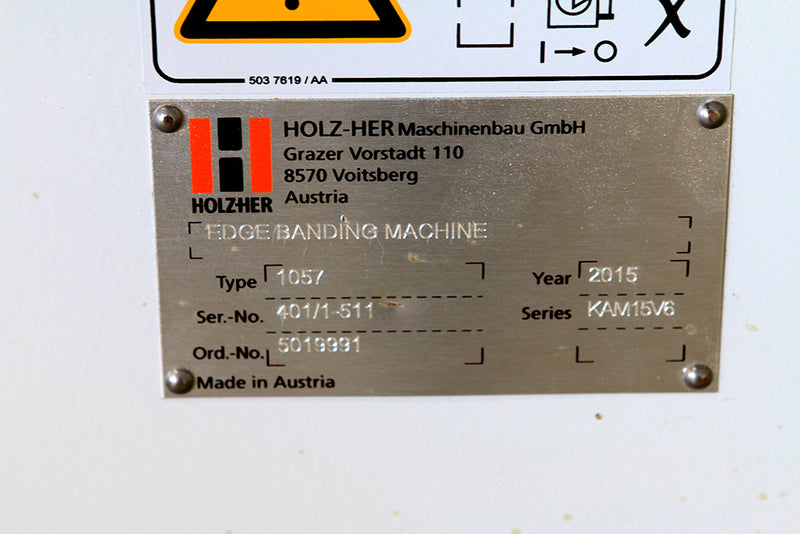 Used Holz-Her Edgebander - Model 1057 Streamer - Photo 4