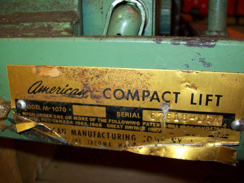 Used American Hydraulic Scissors Lift - Model M-1070 - Detail 5