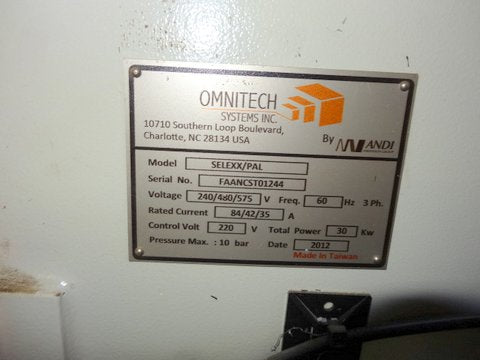 Used Omnitech Systems Selexx Pal CNC Machining Center - Photo 6