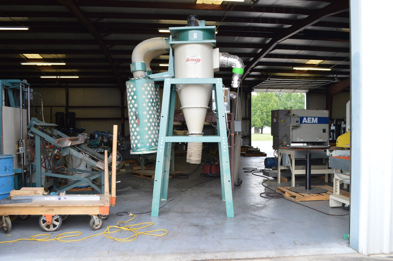 Used Grizzly 5HP Cyclone Dust Collector - Model: G0637 - Photo 1