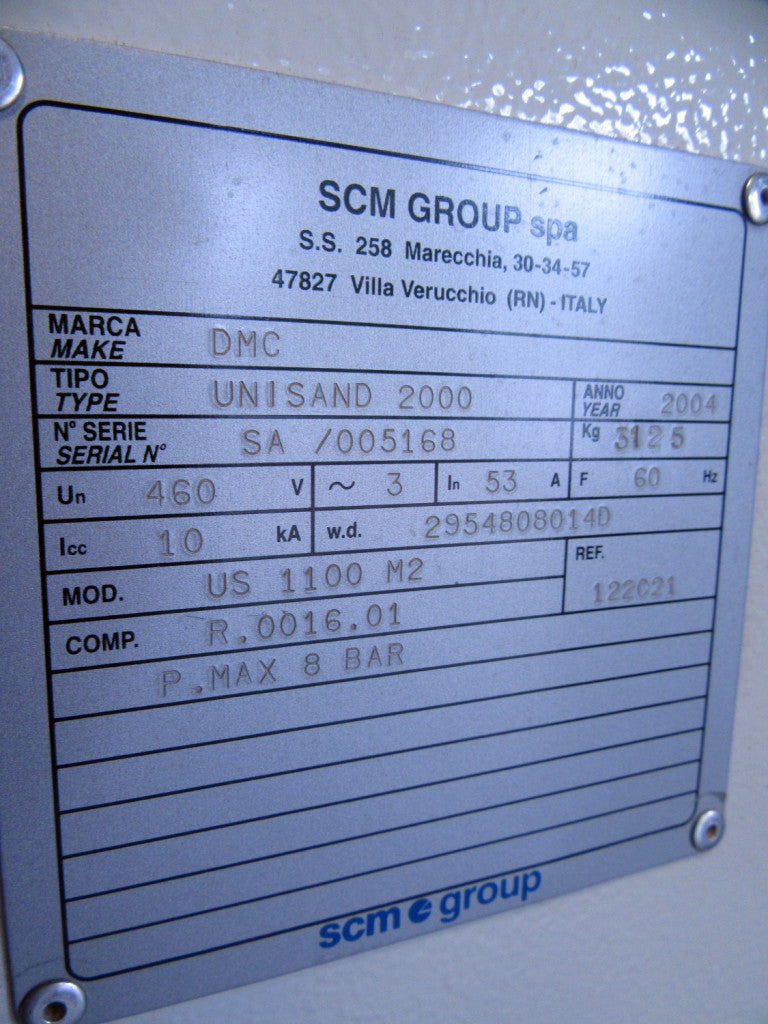 Used DMC Two Head Orbital Sander - Model: Unisand 2000 - Photo 7