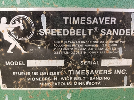 Used Timesavers Single Head Wide Belt Sander Sander - Model 137-1HD - Detail 4