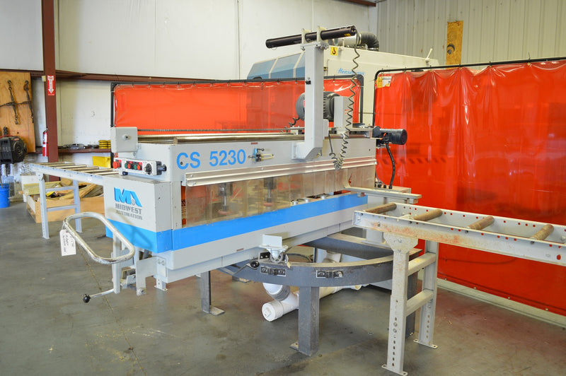 Used Midwest Automation Counter Top Saw - Model: CS-5230 with In-feed and Outfeed and Laser - Photo 4