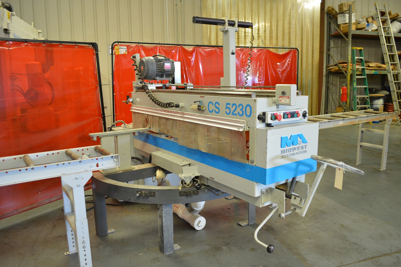 Used Midwest Automation Counter Top Saw - Model: CS-5230 with In-feed and Outfeed and Laser - Photo 5