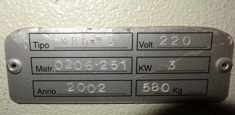 Used Framar Horizontal Vibrating Chisel Mortiser - Model MBO-T3 - Photo 6