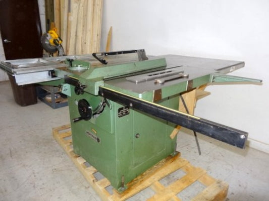 SOLD - Poitras Tilting Arbor Sliding Table Saw - Model 15121
