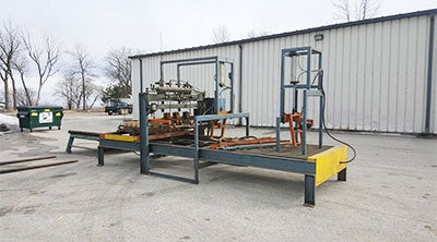 Rayco Industries Edge Pallet Assembly Machine.