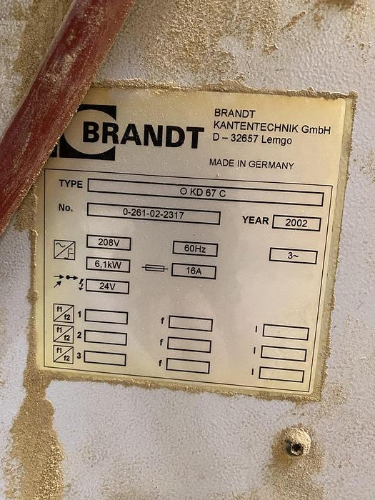 Used Brandt Edgebander - Model KD 67 C - Detail 9