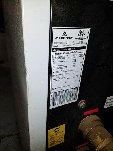 Used Domnick Hunter Dryer - Model CRD 500 - Detail 2