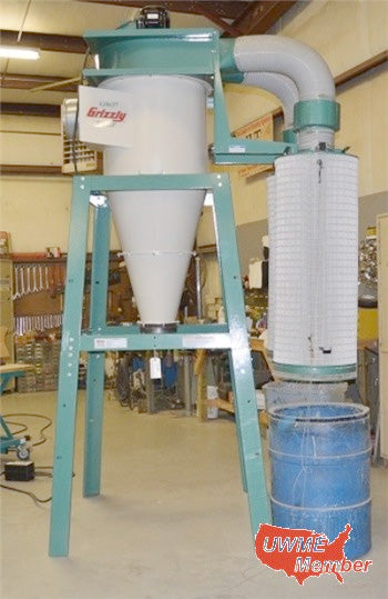 Used Grizzly 7.5 HP Cyclone Dust Collector – Model - G0637 7.5 - Photo 5