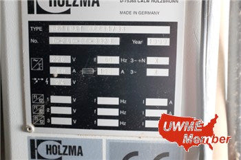 Used Holzma HPP - 81-3800 CNC Controlled Panel Saw