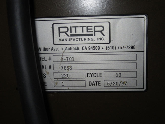 Used Ritter Spindle Disk Sander - Model R-701 - Detail 5