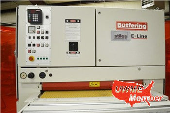 Used Single Head Wide Belt Sander - Butfering Model E-Line 11C - 43 Inch - Photo 3